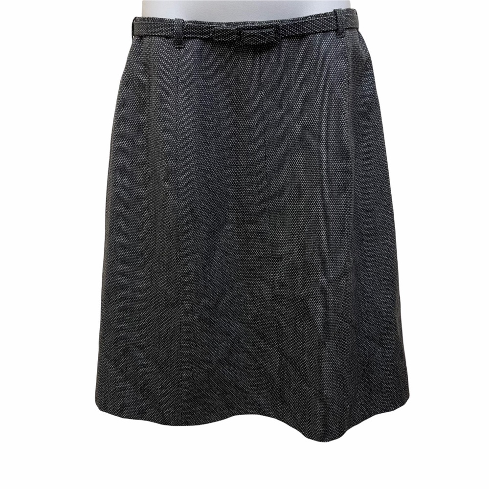 Harve Bernard Women's Gray Wool Straight Pencil Skirt US 8